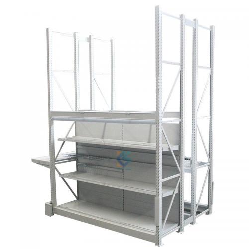 Integrated storage display rack